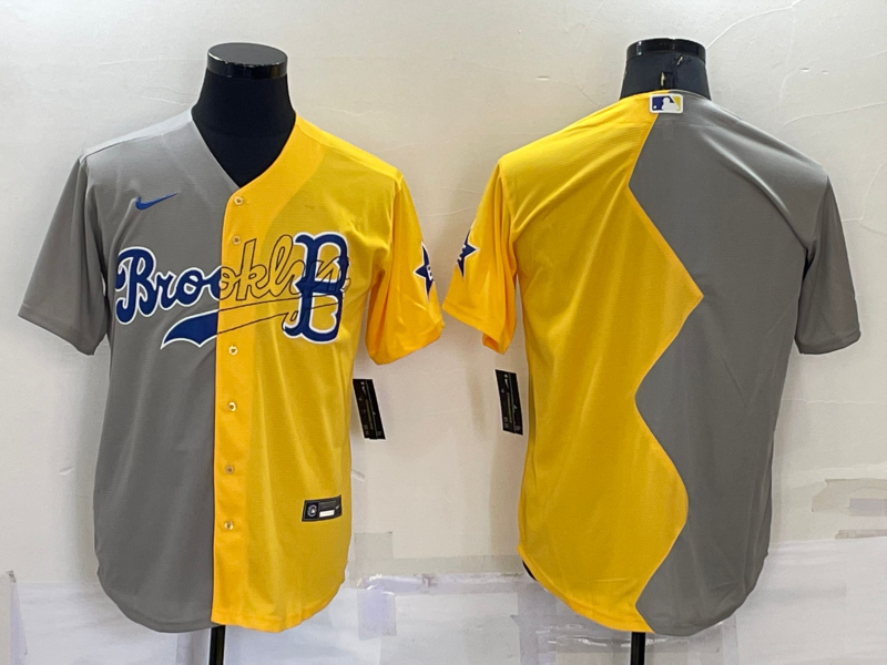 Men's Boston Red Sox Blank Grey/Yellow Split Cool Base Stitched Jersey Men's Boston Red Sox Blank Grey/Yellow Split Cool Base Stitched Jersey
